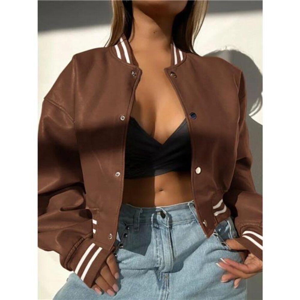 Snap Down Drop Shoulder Jacket - Picture 13 of 15